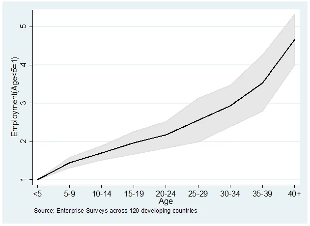  Establishment Employment by Age ? Sample Estimates in 120 Developing Countries