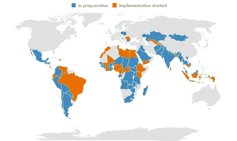 Global initiative map