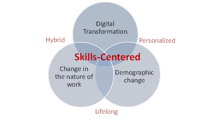 Figure on Adjustments required by education and training systems to meet global megatrends