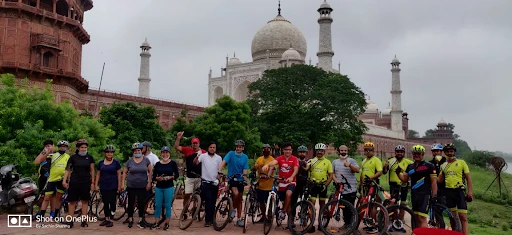 Cyclists Come Together to Participate in the India Cycles4Change Challenge in Agra, Uttar Pradesh, India