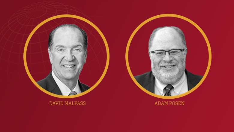 A conversation with David Malpass and Adam Posen