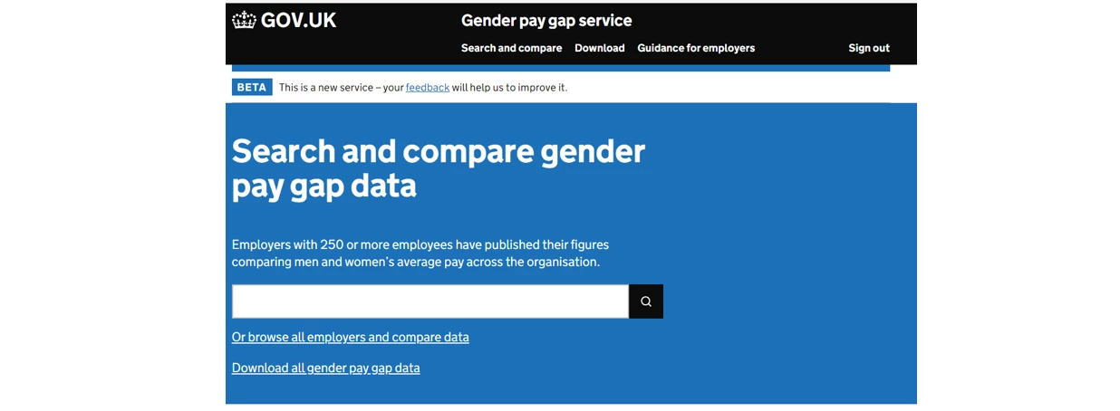 A screen shot of "The United Kingdom: Gender Pay Gap Reporting and Potential Fines"