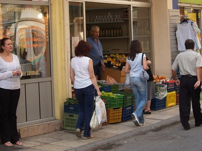 Shops in Greece