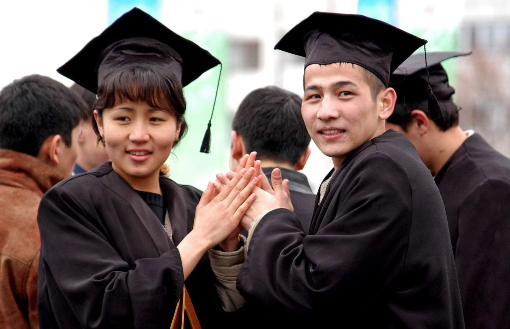 Students on their graduation