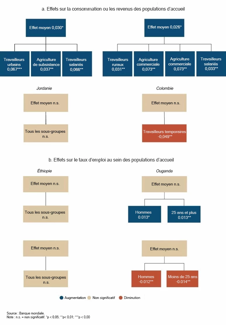 Quel est l’impact des déplacements forcés sur l'emploi des populations d'accueil ?