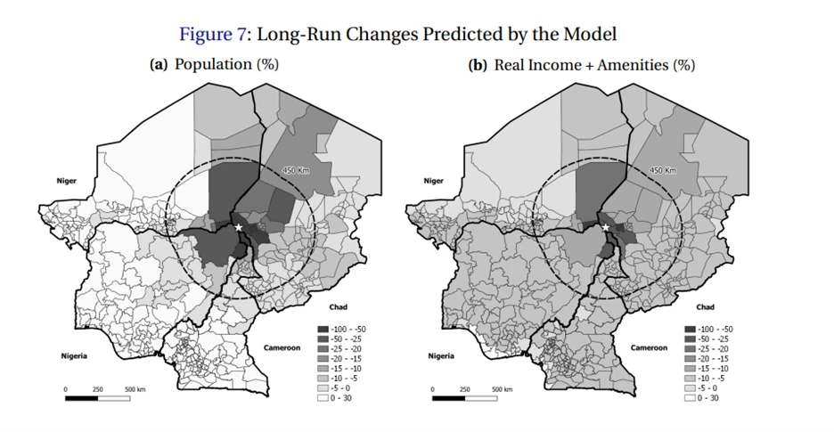 Figure 3: Due to the lake's shrinkage, the researchers estimate the impact has been a 6 percent welfare loss in the region.