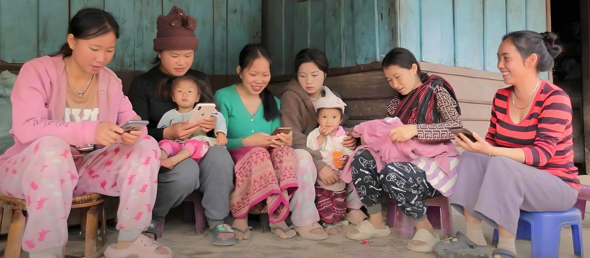 Village women in Lao PDR learn how to make videos about infant nutrition