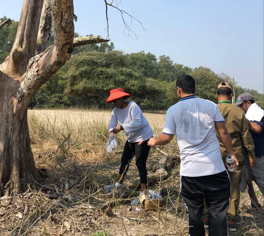 The remote Katka beach in the majestic Sunderbans forest, where we picked about two cubic meters of plastic waste on our walk around the beach.