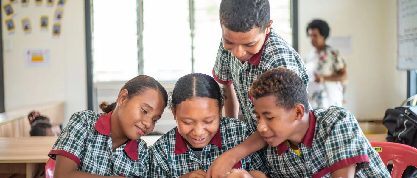 Papua New Guinea school children