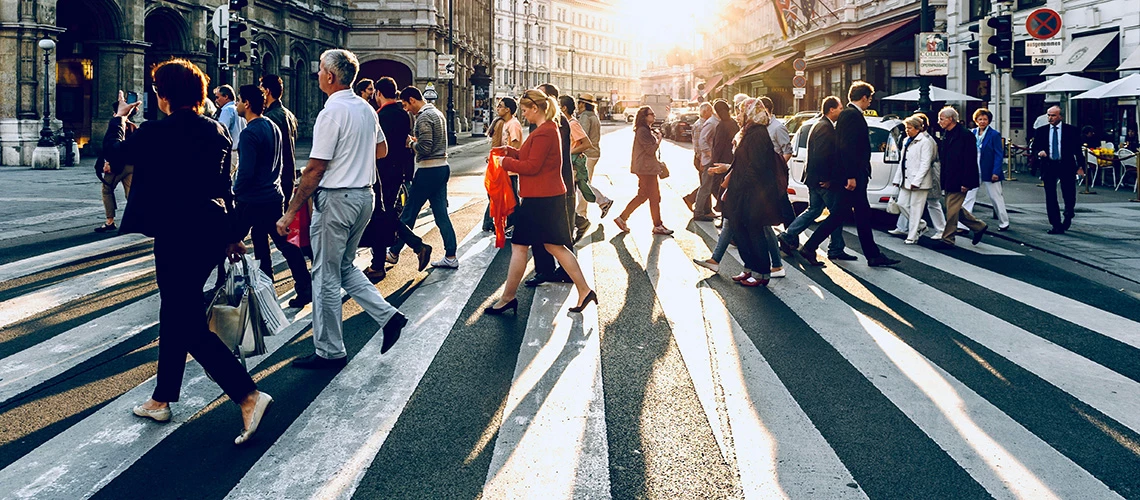 A group of people walking on pedestrian lane. |  © Jacek Dylag / Unsplash