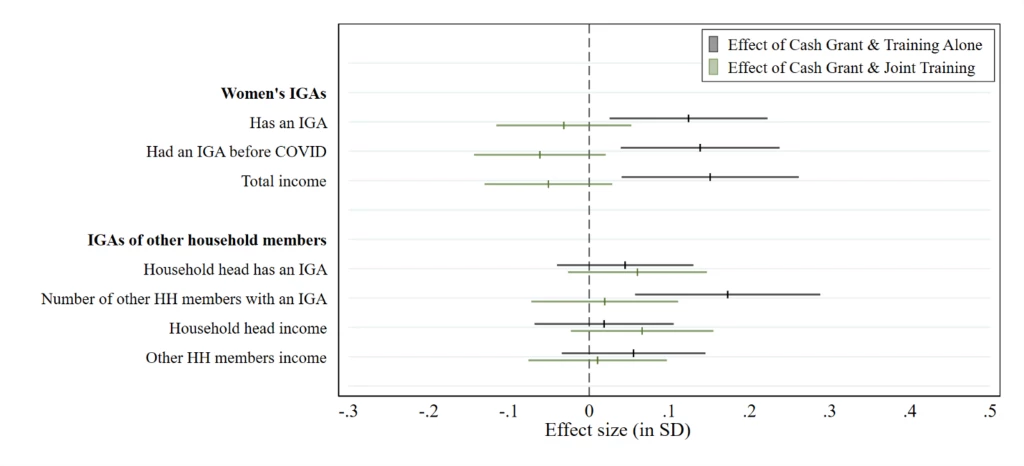 Figure 1 ? Treatment Effects on Income Generating Activities