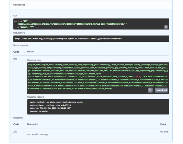 Executing an API endpoint in PIP