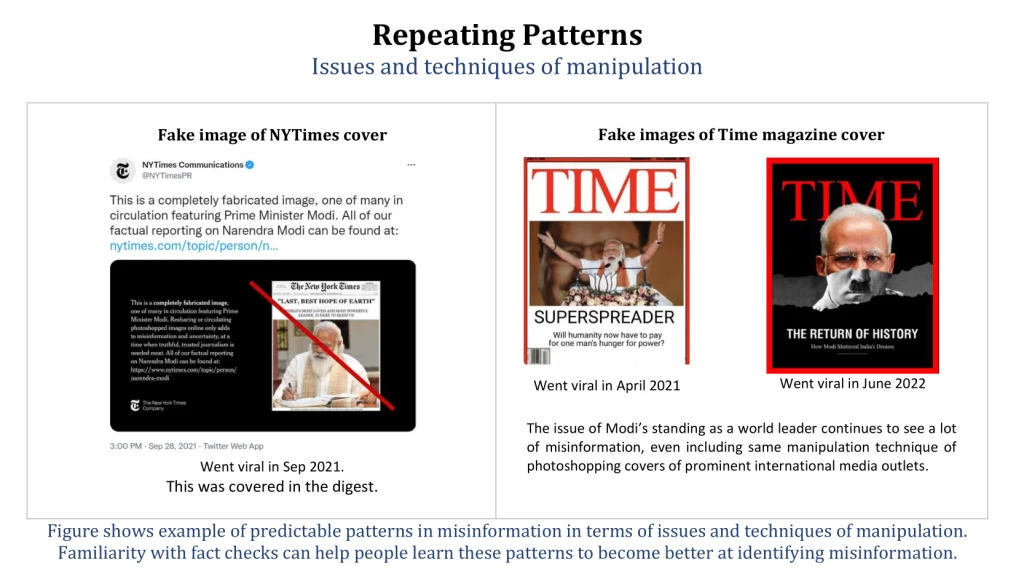 Misinformation has predictable patterns