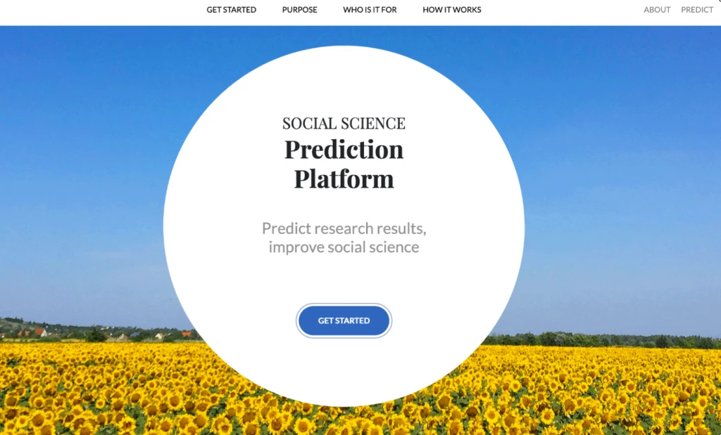 Social Science Prediction Platform