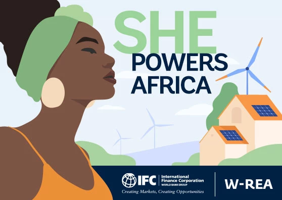 Show branding: She Powers Africa