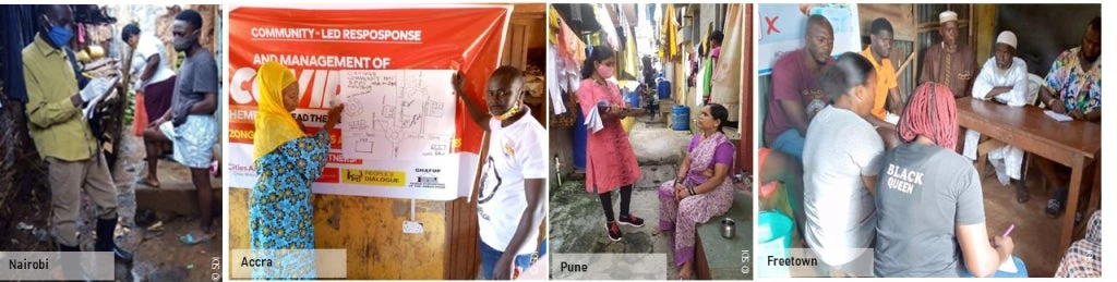 Projects in communities in Pune, Freetown, Accra, Nairobi