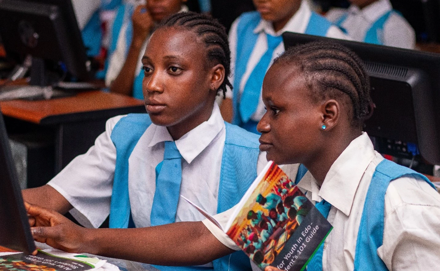 Students participate in an AI after-school program in Edo, Nigeria (2)