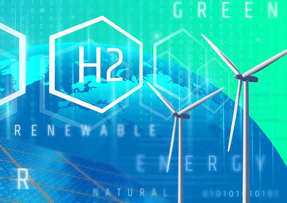 Hydrogen energy storage with renewable energy sources.