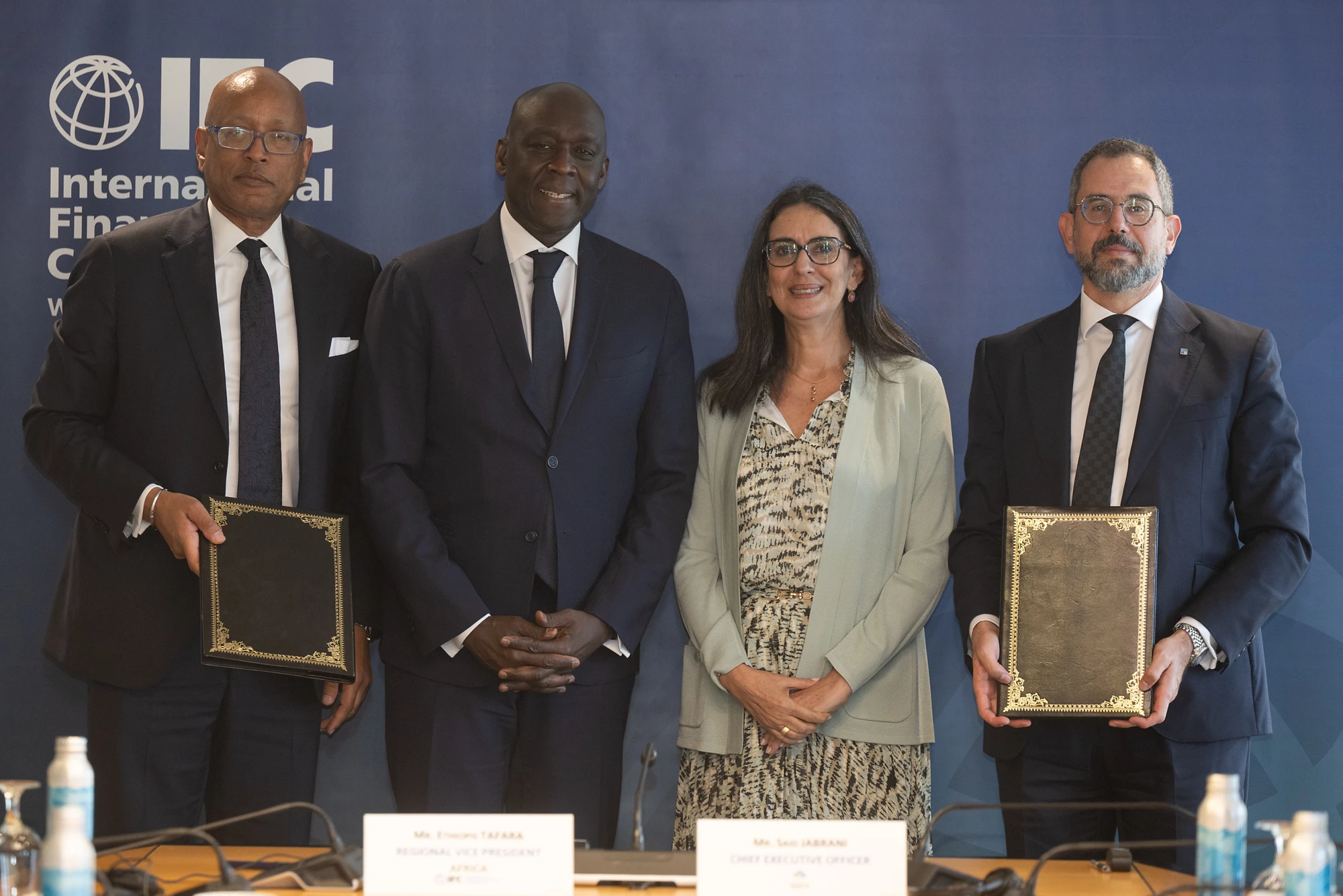 IFC MD Makhtar Diop bilat with  Morrocan Minister of Economy and Finace, Nadia Fettah Alaoui; MOU Signing.