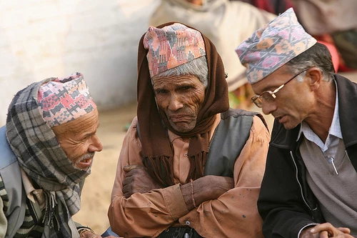 Three Men Kaski, Nepal