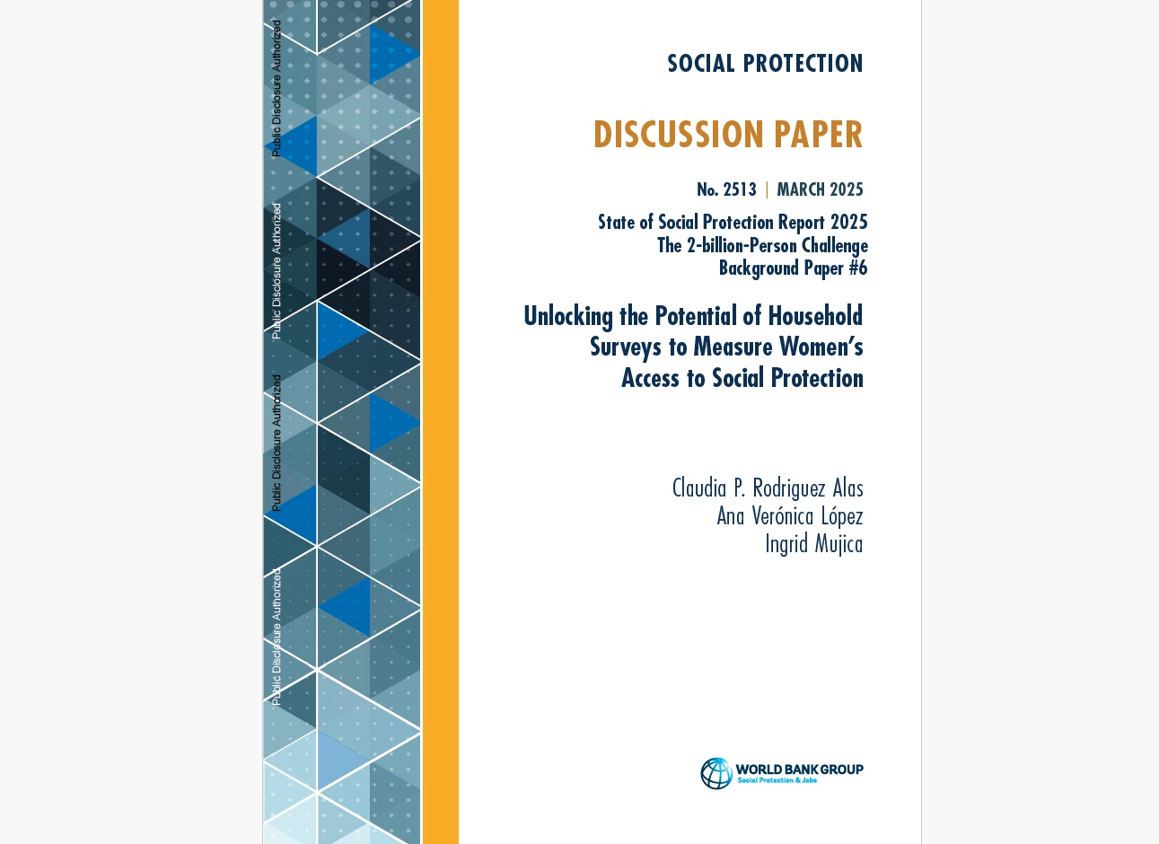 Unlocking the Potential of Household Surveys to Measure Women’s Access to Social Protection