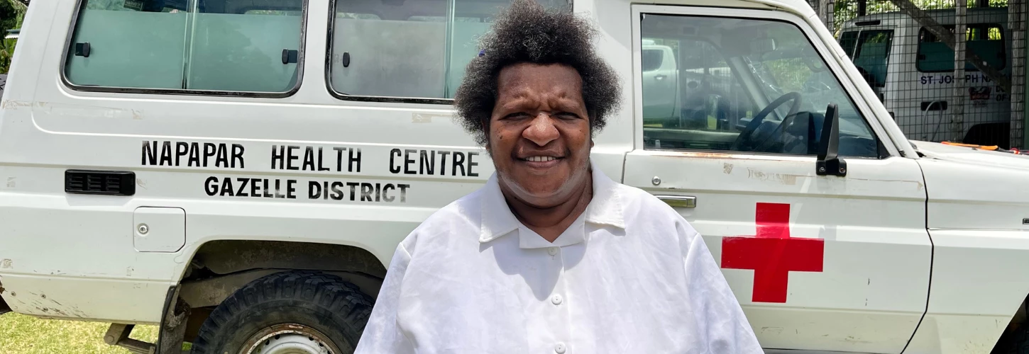 As the nurse midwife at Napapar Health Centre in Papua New Guinea?s East New Britain, Julie helps add information to the digital supervisory checklist which is helping the Provincial Health Administration improve its health spending analysis and decision making.  Jordie Kilby/World Bank