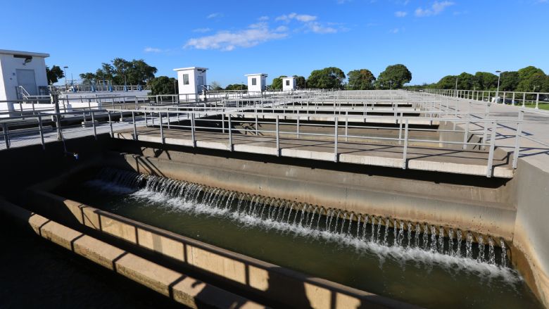 Wastewater treatment plant.