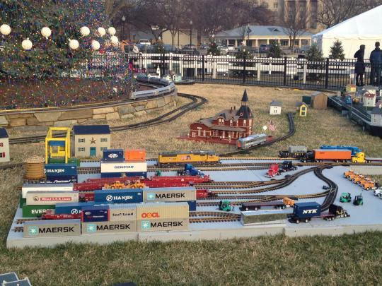 The White House?s 2013 National Christmas Tree Railroad Exhibit. Photo by Chad P. Bown.