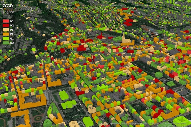 3D view of City of Zagreb 