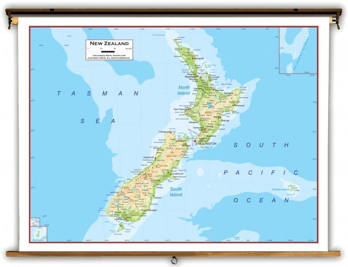 New zealand - World maps on line