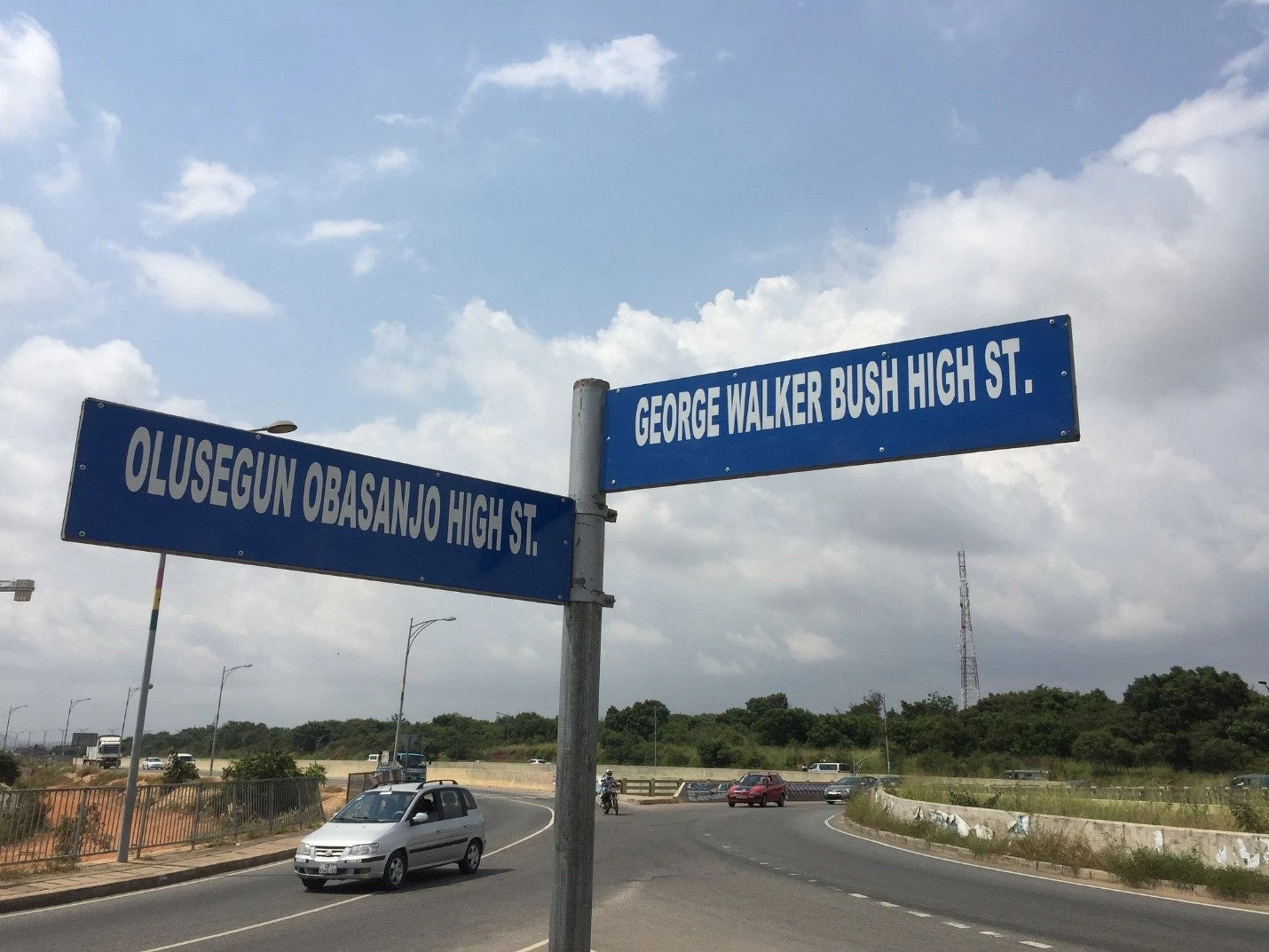 Street names in Accra, Ghana
