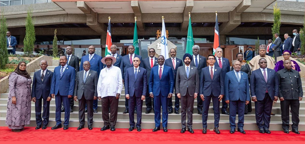 Photo des chefs d'État africains lors du Sommet de Nairobi, au Kenya