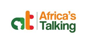 Logo of Africas Talking company. Link to the Africas Talking website.