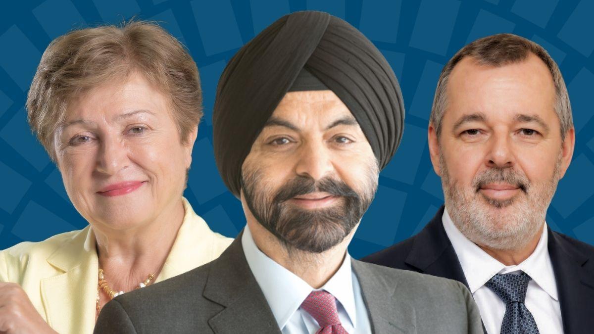 2026 Annual Meetings Plenary - Ajay Banga, Kristalina Georgieva, and Carlos Carvallo Spalding