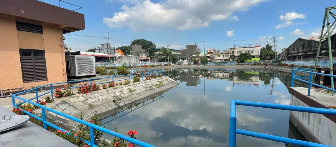 Flood protection built under the World Bank's Metro Manila Flood Management Project.