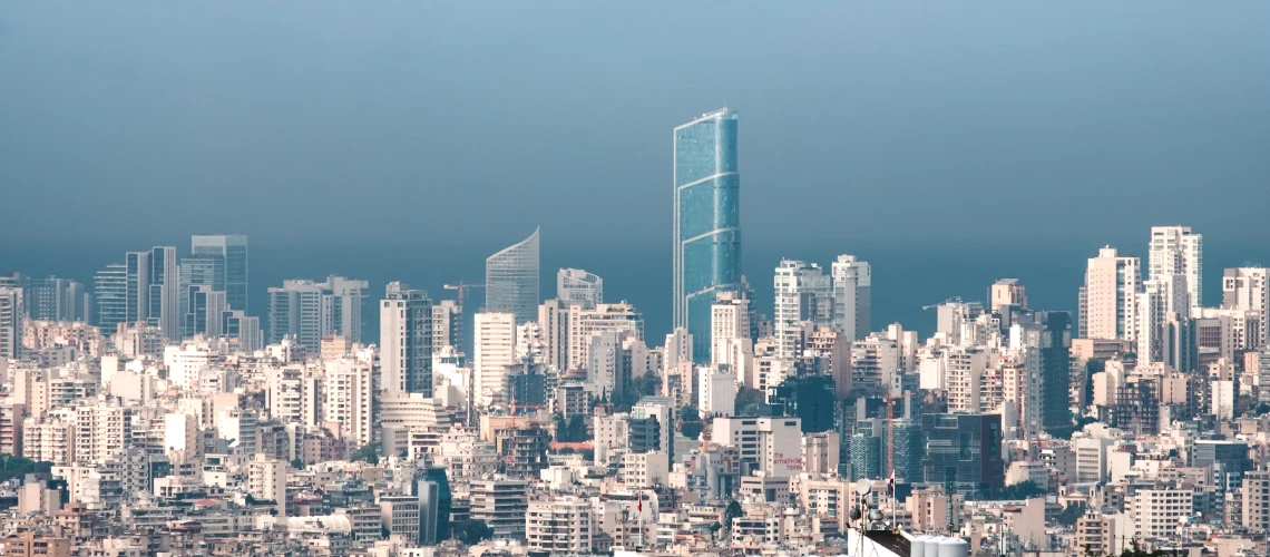 Beirut under blue sky