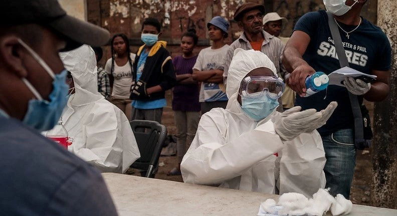 A COVID-19 testing center in Madagascar © Henitsoa Rafalia / World Bank