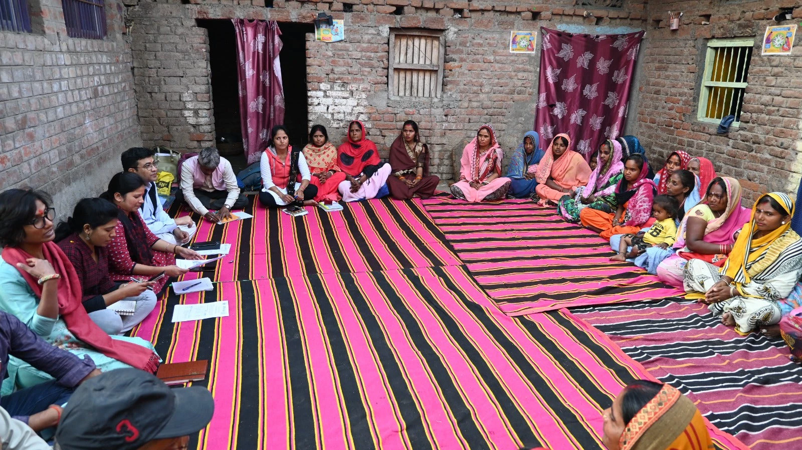 Self-Help Group meeting in Jehanabad district, Bihar