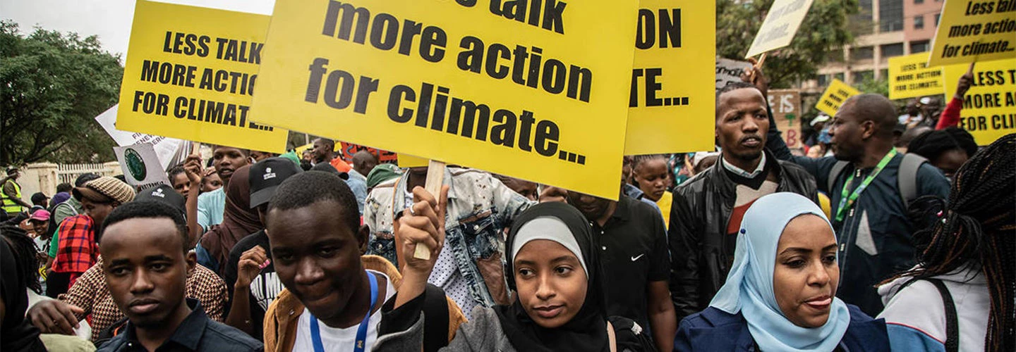 Less Talk More Action for Climate protesters