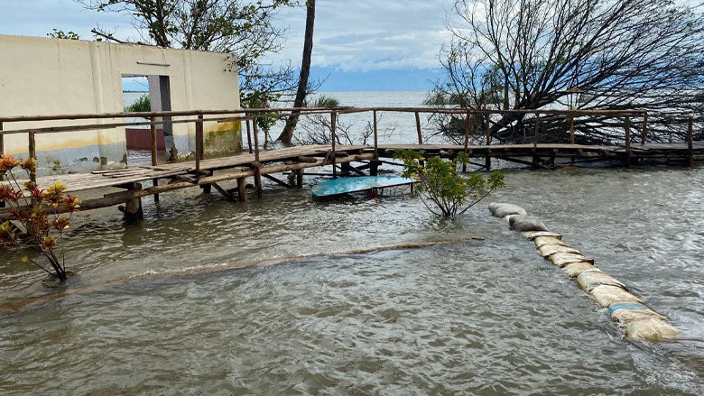 Flooding of the Lac Tanganyika. Photo: Ange Dany Gakunzi / World Bank