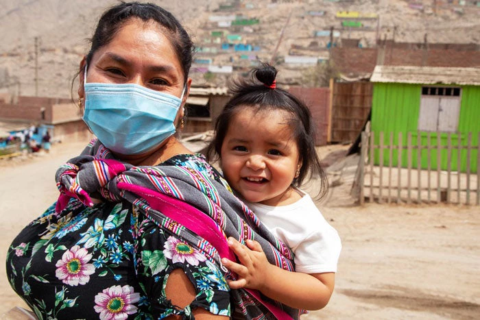 Una madre peruana y su hija. 