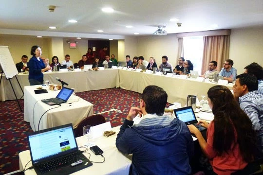 Periodistas participan del taller organizado por la Fundación García Márquez para el Nuevo Periodismo Iberoamericano y el Banco Mundial