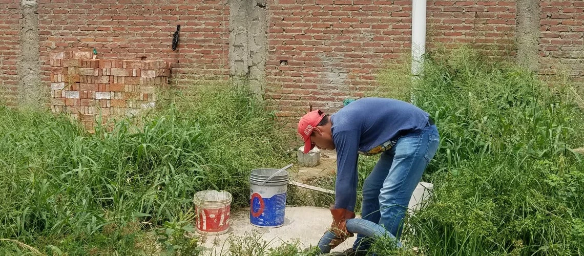 Obras de saneamiento en Bolivia