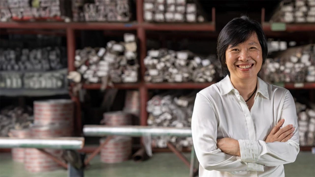 A female entrepreneur.