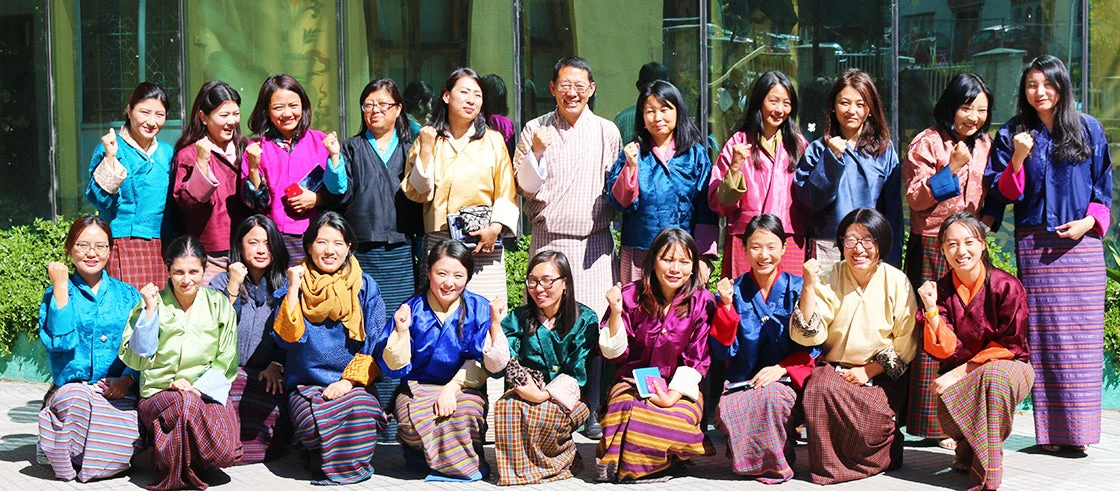 Bhutan Power Corporation's women?s training event, 2019. Photo - Bhutan Power Corporation