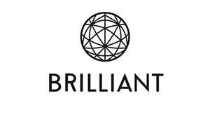 Logo of Brilliant company. Link to the Brilliant website.