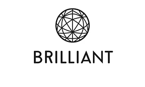 Logo of Brilliant company. Link to the Brilliant website.