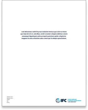 Back cover of a brochure.