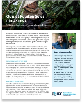 Front cover of a brochure.