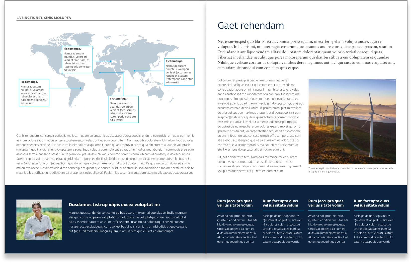 Example 2: Brochure interior page design.